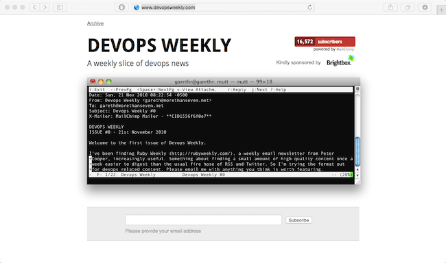 devops weekly newsletter best web developer newsletter