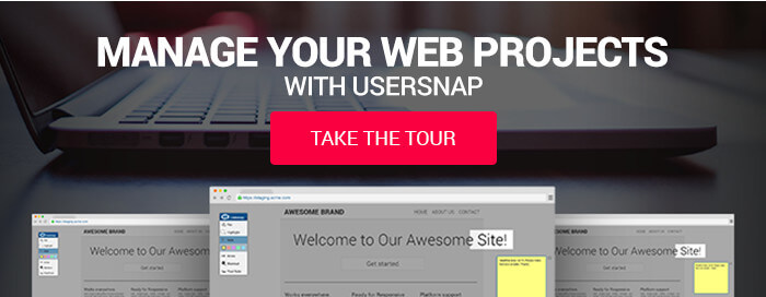 manage web projects - usersnap