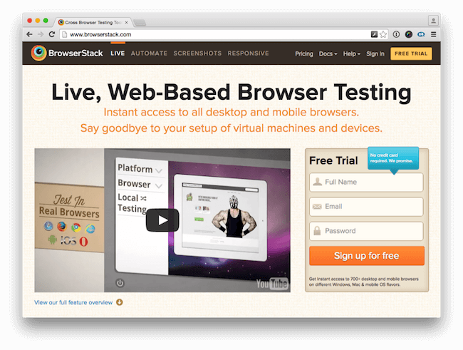 Browser Testing with Browserstack