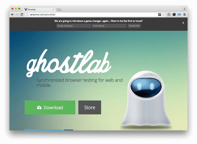 browser testing with ghostlab