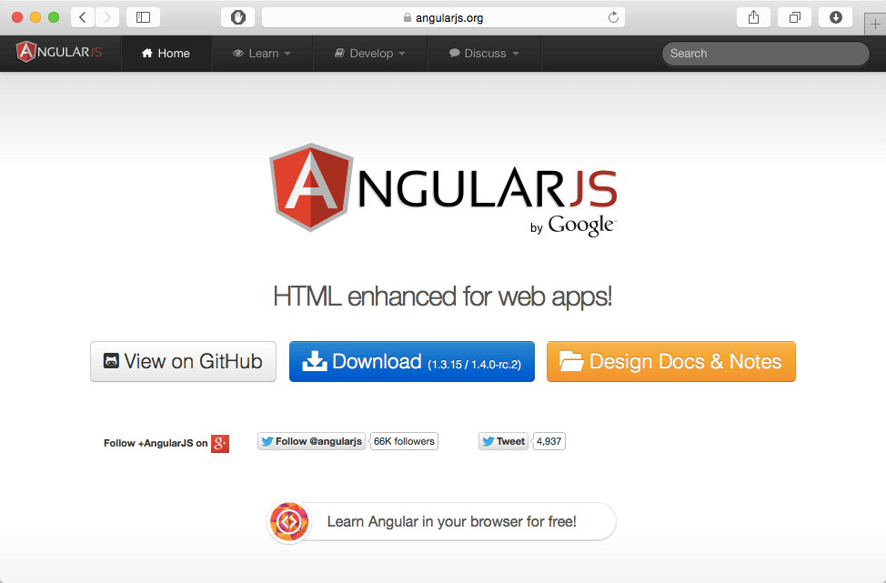 angular js toolkit for web development