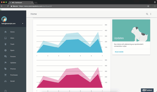 GIF of Issue Tracking Widget