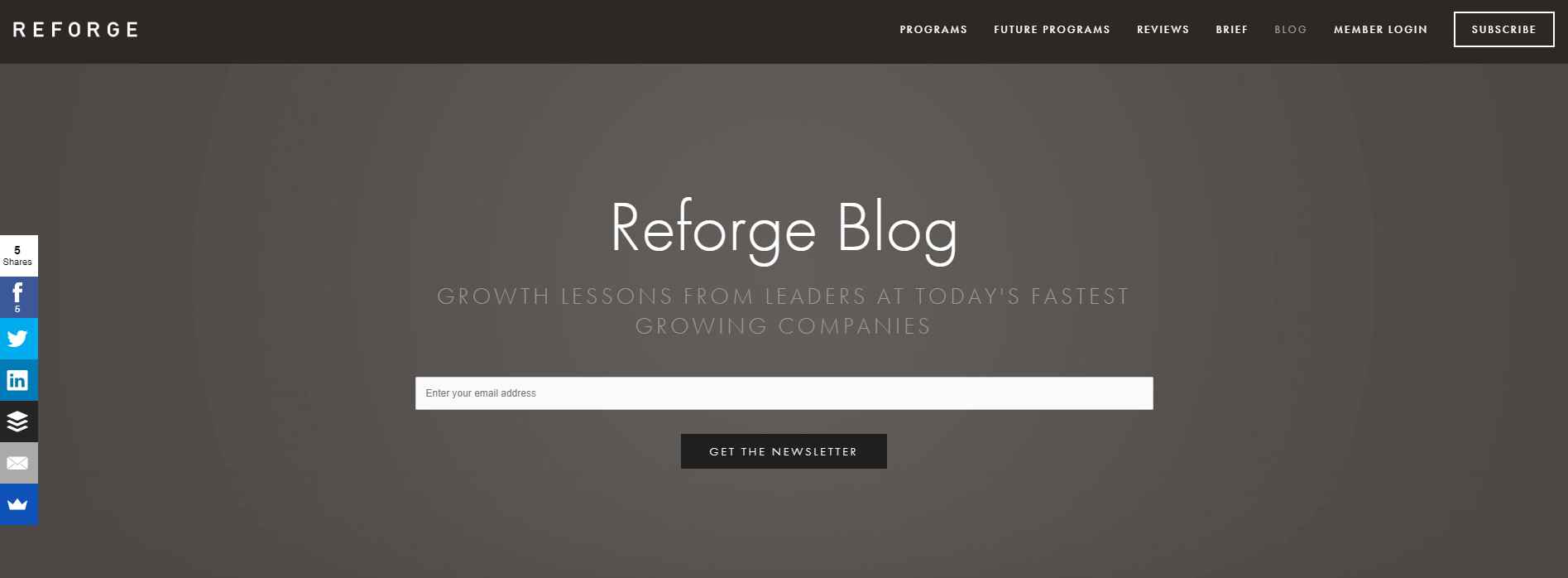 Reforge blog