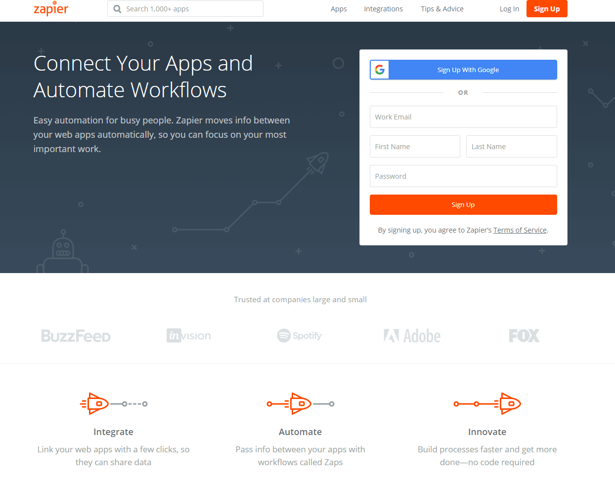 Zapier - connect your apps and automate workflows