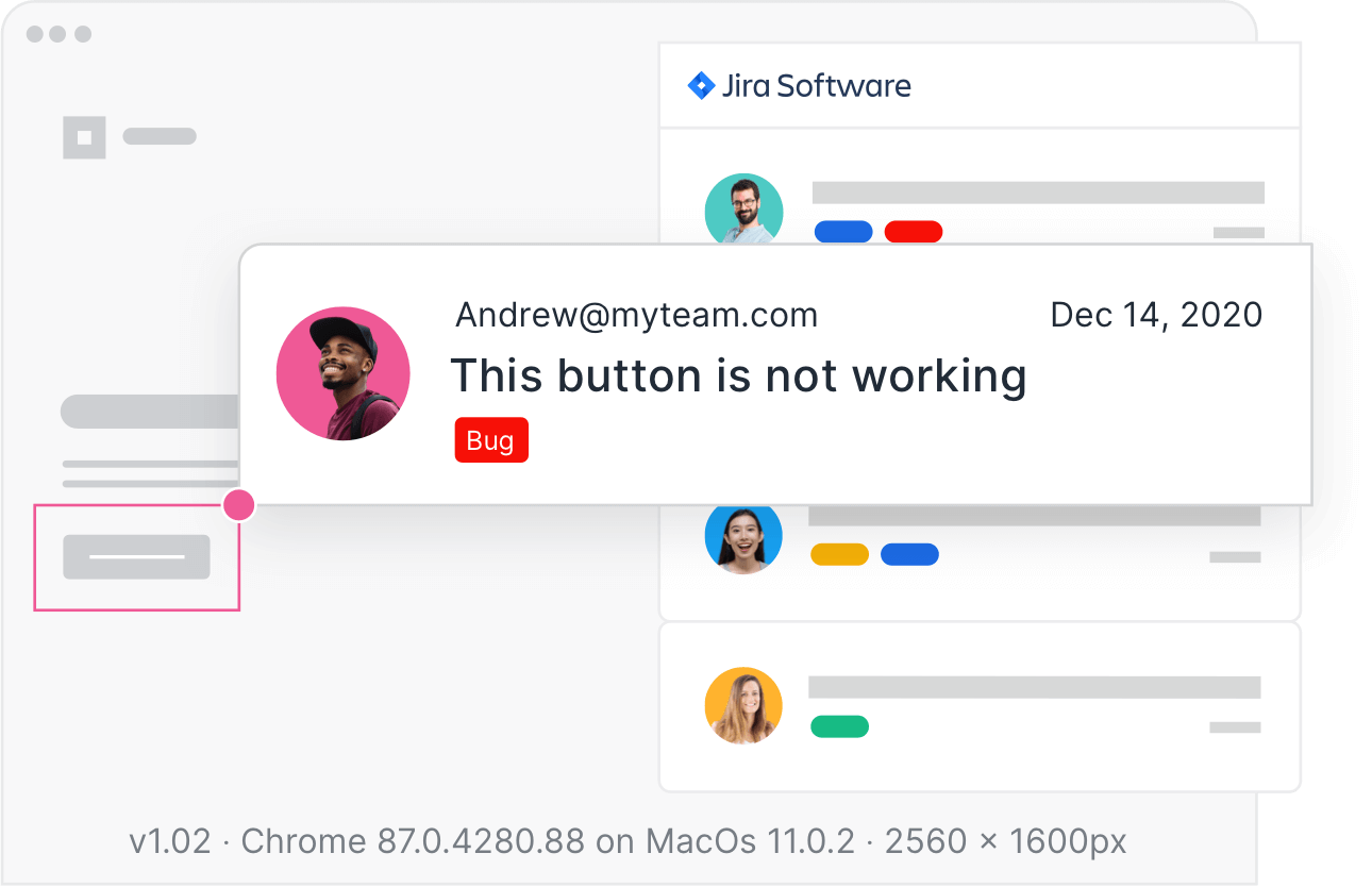Screen showing a button doesn't work