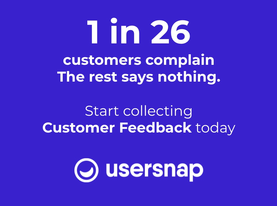 customer feedback quote from Usersnap