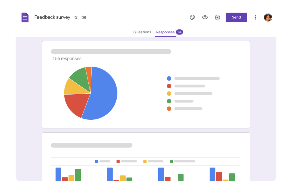 Google Forms are used as one of many Typeform alternatives