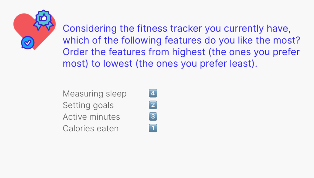 Fitness tracker feature importance sample survey