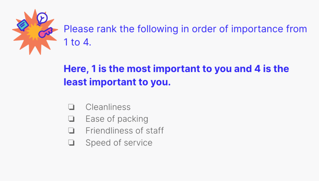 Moving company service satisfaction sample survey