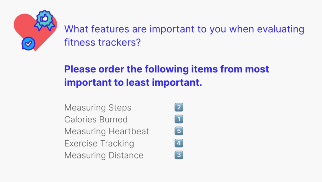 Fitness tracker feature sample survey
