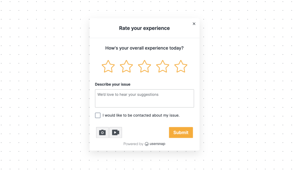 10 Best Customer Feedback Examples 2024 Updated   Usersnap Feedback Form 1024x605 