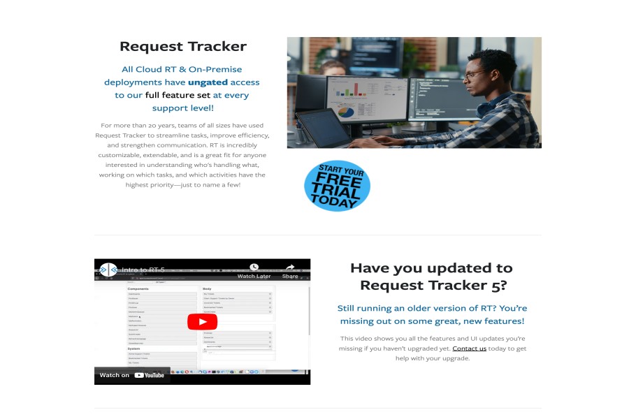 Request tracker is a tool for ticket management