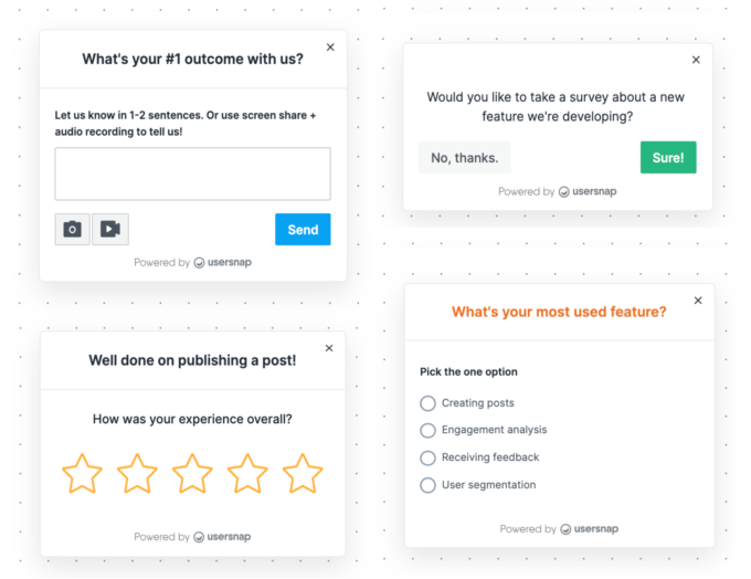 Examples of surveys