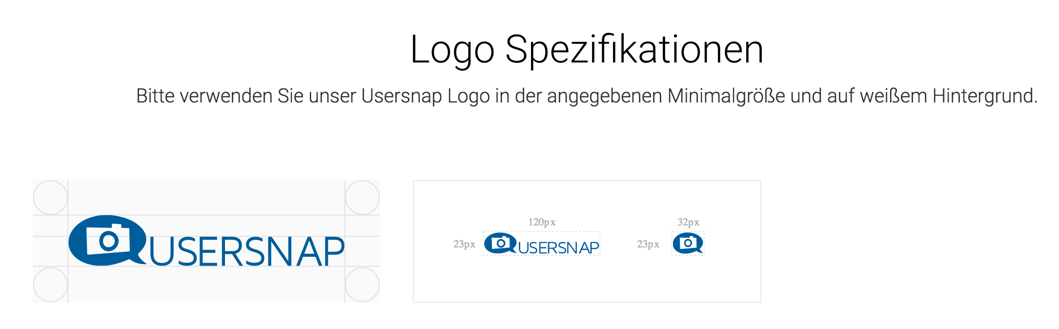 logo spezifikationen