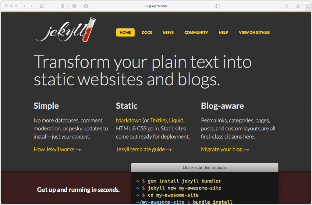 Jekyll als WordPress Alternative