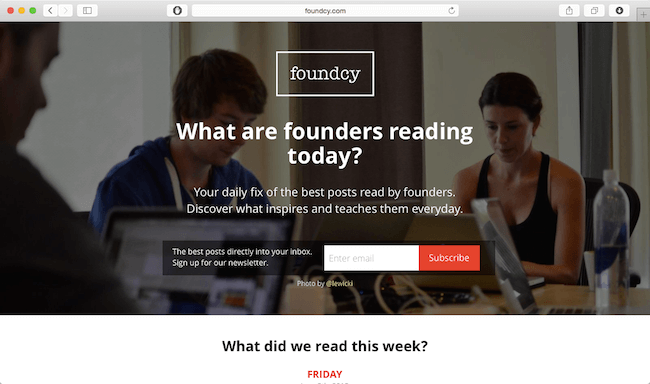 foundcy-newsletter