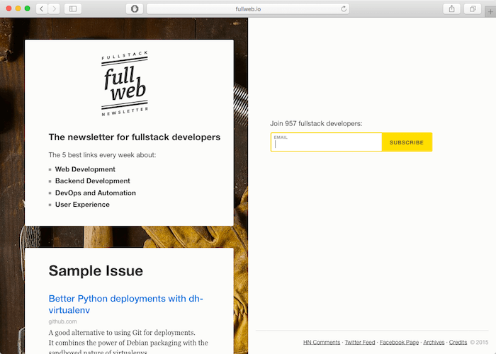 fullweb-newsletter-full-stack-developers